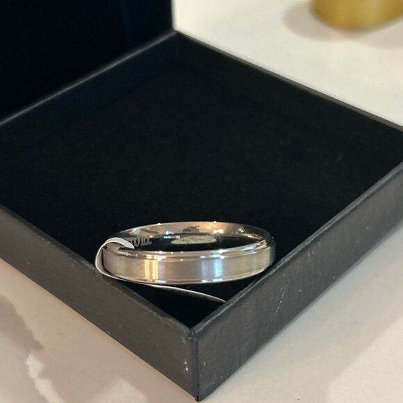 NEW King Will men's thin wedding band stainless steel size14 - Picture 3 of 5